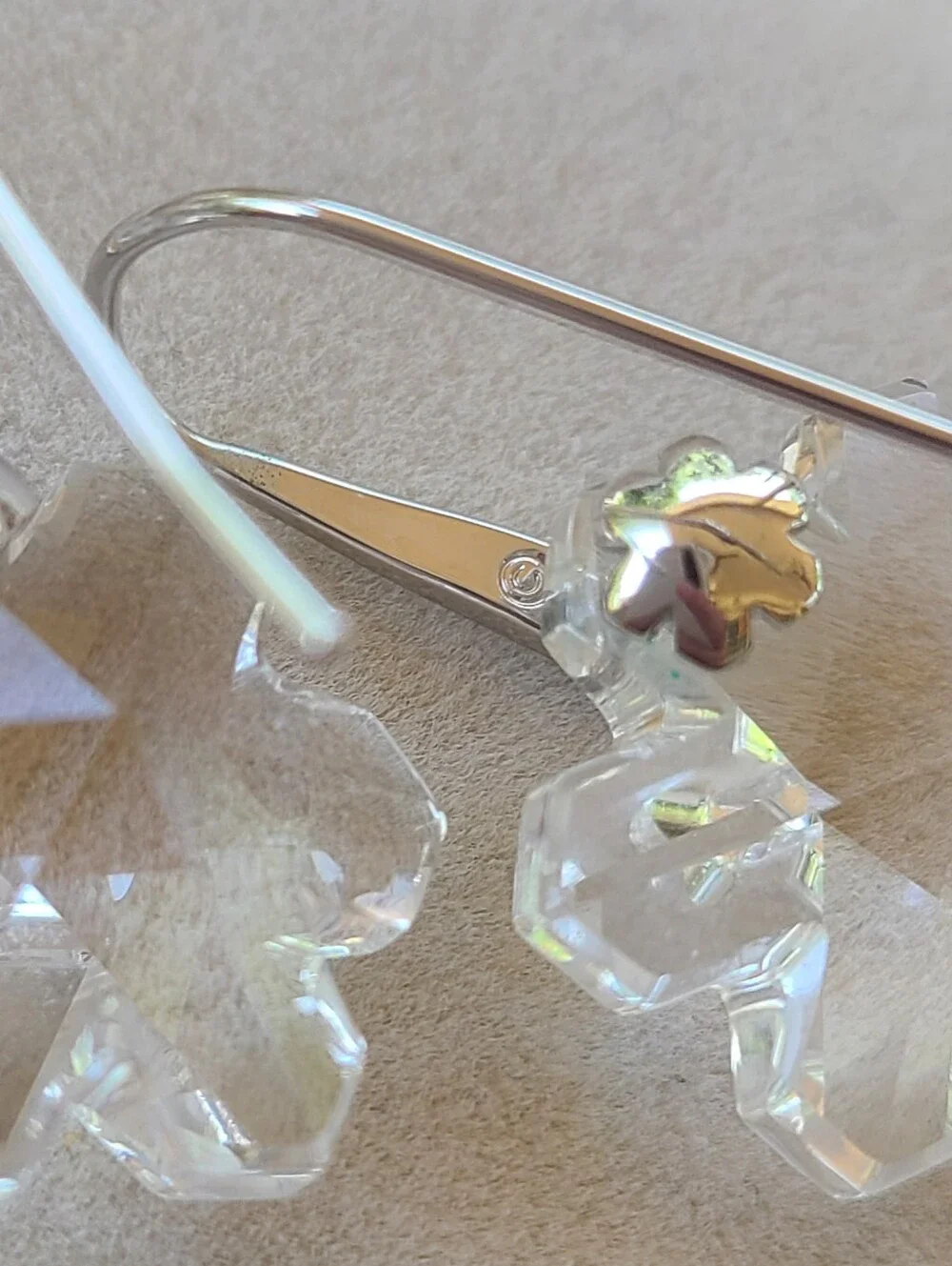 Swarovski Medley Snowflake Pierced Earrings 1054821- New In Box